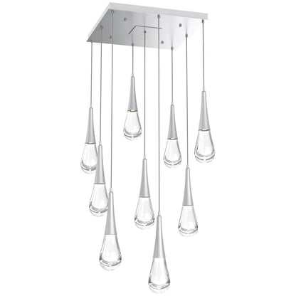Raindrop Square LED Multi-Light Pendant