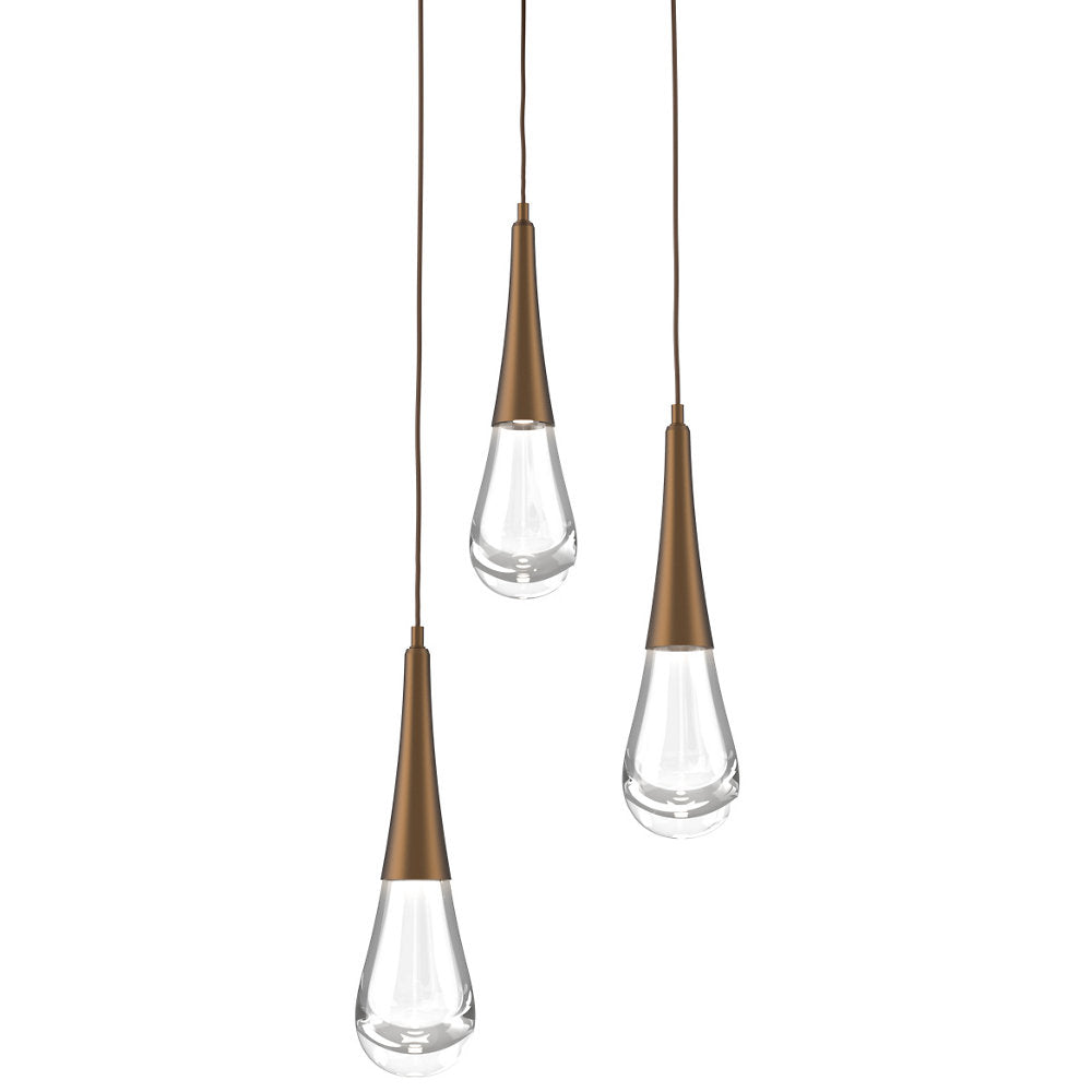 Raindrop Round LED Multi-Light Pendant