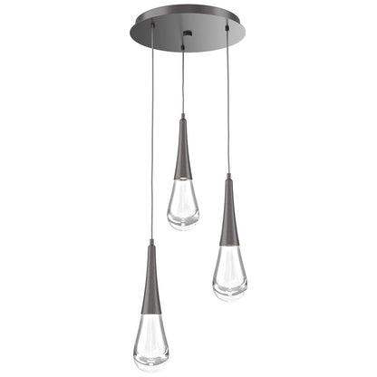 Raindrop Round LED Multi-Light Pendant