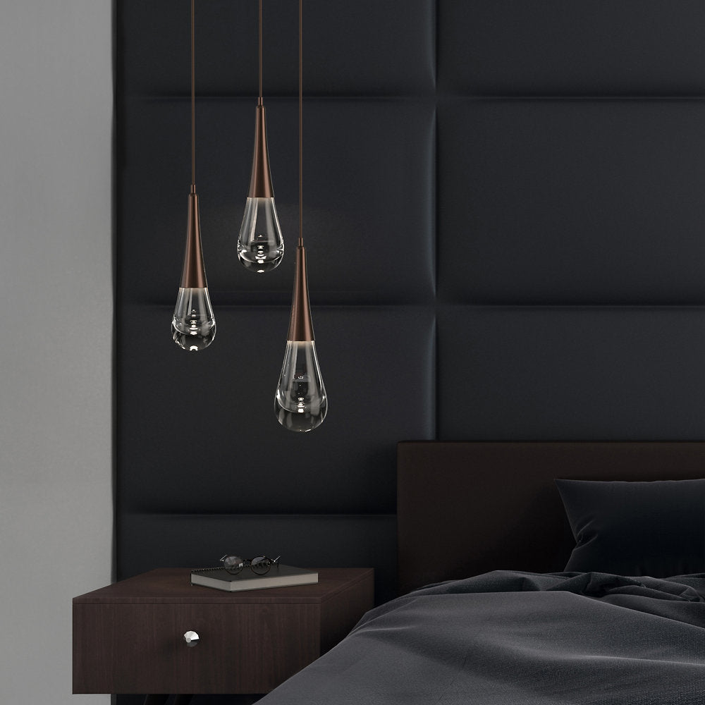 Raindrop Round LED Multi-Light Pendant