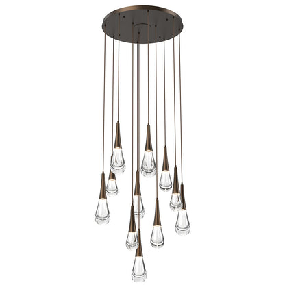 Raindrop Round LED Multi-Light Pendant