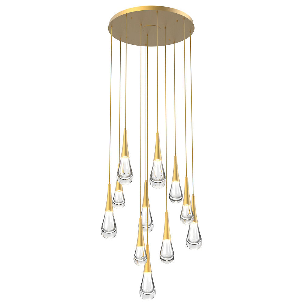 Raindrop Round LED Multi-Light Pendant