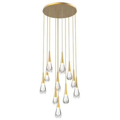 Raindrop Round LED Multi-Light Pendant