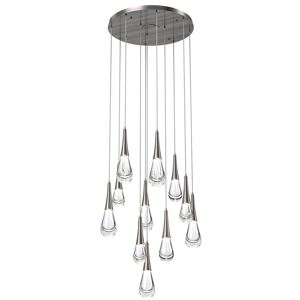 Raindrop Round LED Multi-Light Pendant