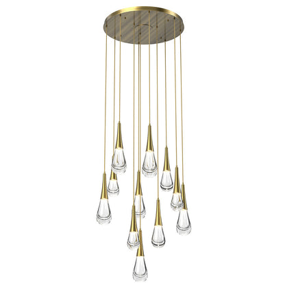 Raindrop Round LED Multi-Light Pendant