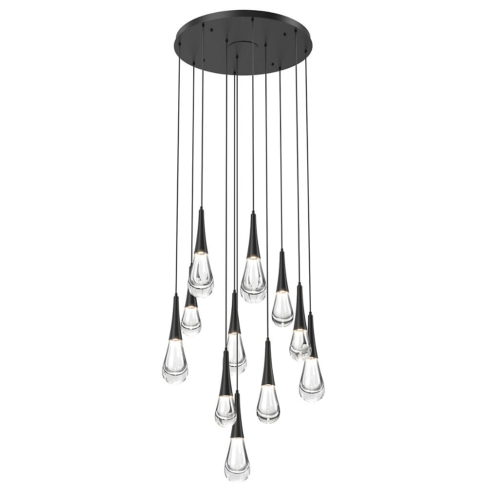 Raindrop Round LED Multi-Light Pendant