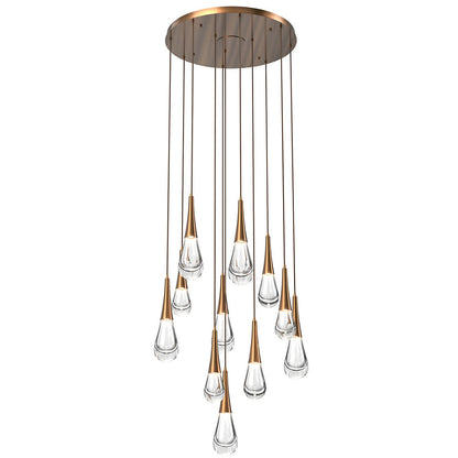 Raindrop Round LED Multi-Light Pendant