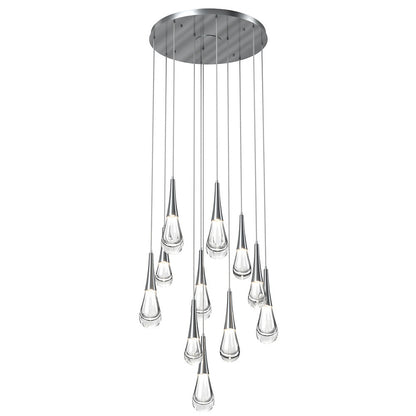 Raindrop Round LED Multi-Light Pendant