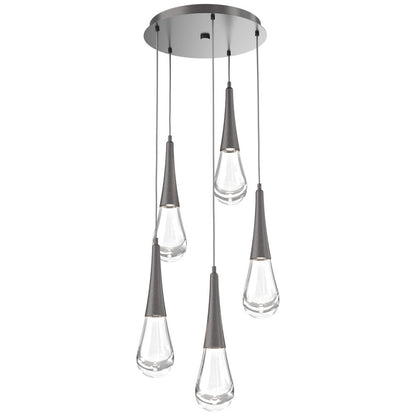 Raindrop Round LED Multi-Light Pendant