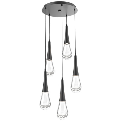 Raindrop Round LED Multi-Light Pendant