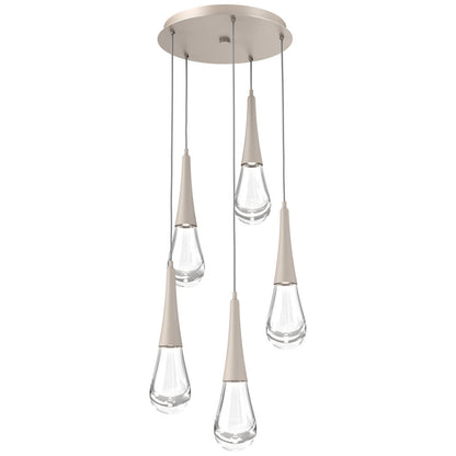 Raindrop Round LED Multi-Light Pendant
