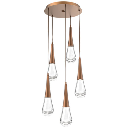 Raindrop Round LED Multi-Light Pendant