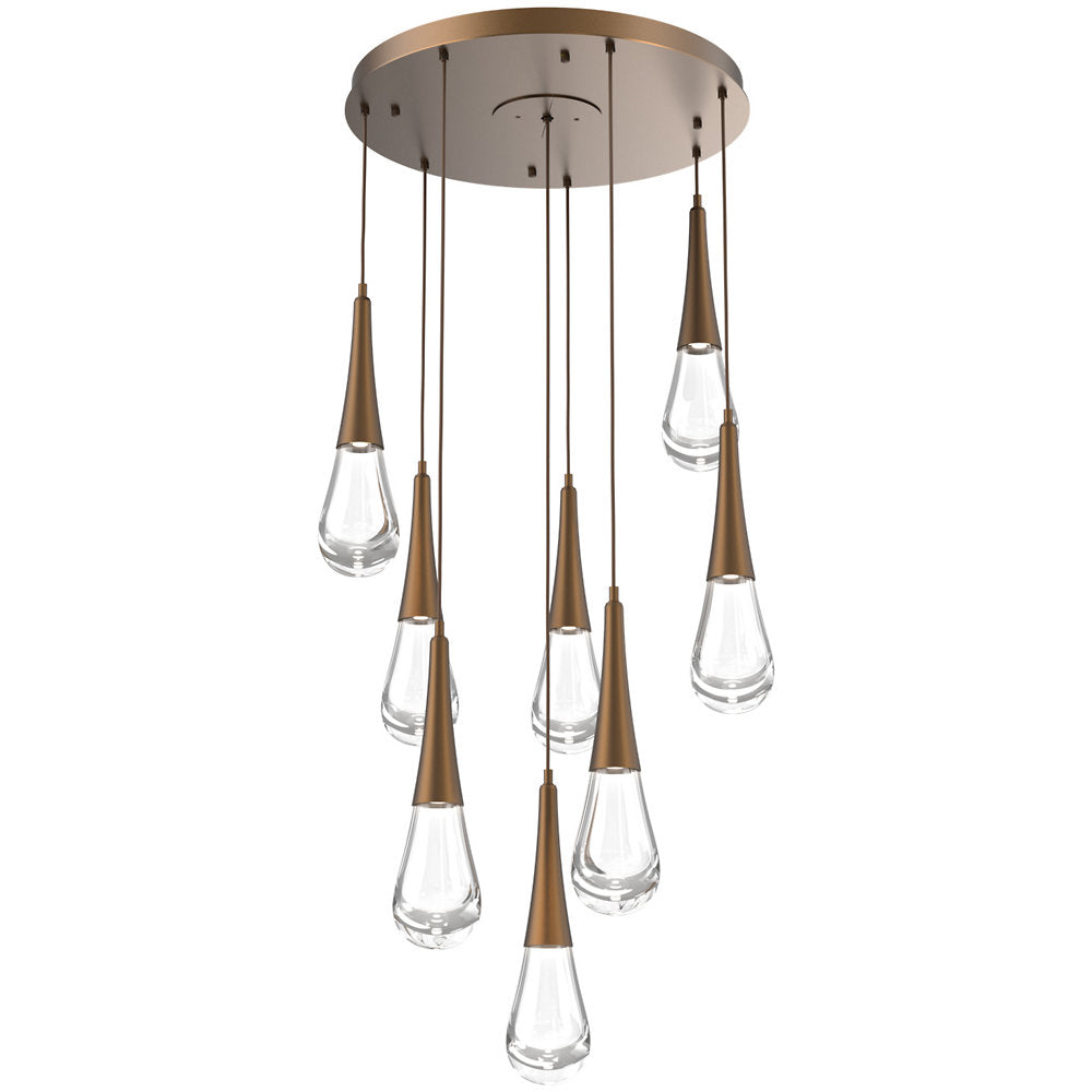 Raindrop Round LED Multi-Light Pendant