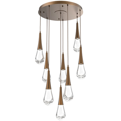 Raindrop Round LED Multi-Light Pendant