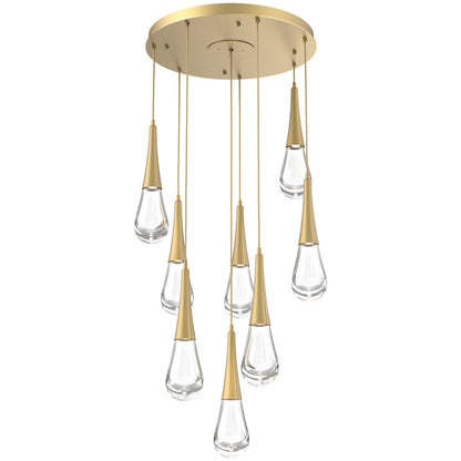 Raindrop Round LED Multi-Light Pendant