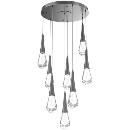 Raindrop Round LED Multi-Light Pendant