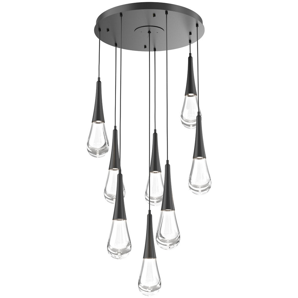 Raindrop Round LED Multi-Light Pendant