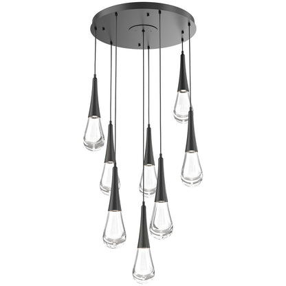 Raindrop Round LED Multi-Light Pendant