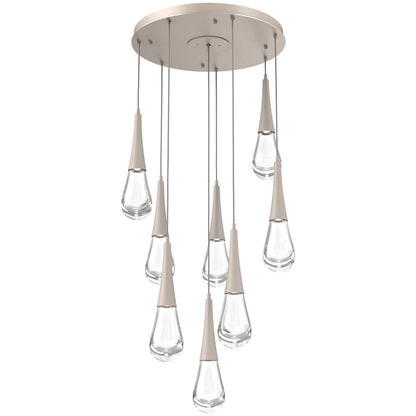 Raindrop Round LED Multi-Light Pendant