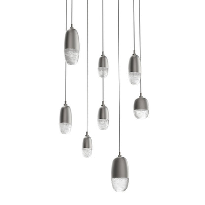 Pebble LED Round Multi-Light Pendant