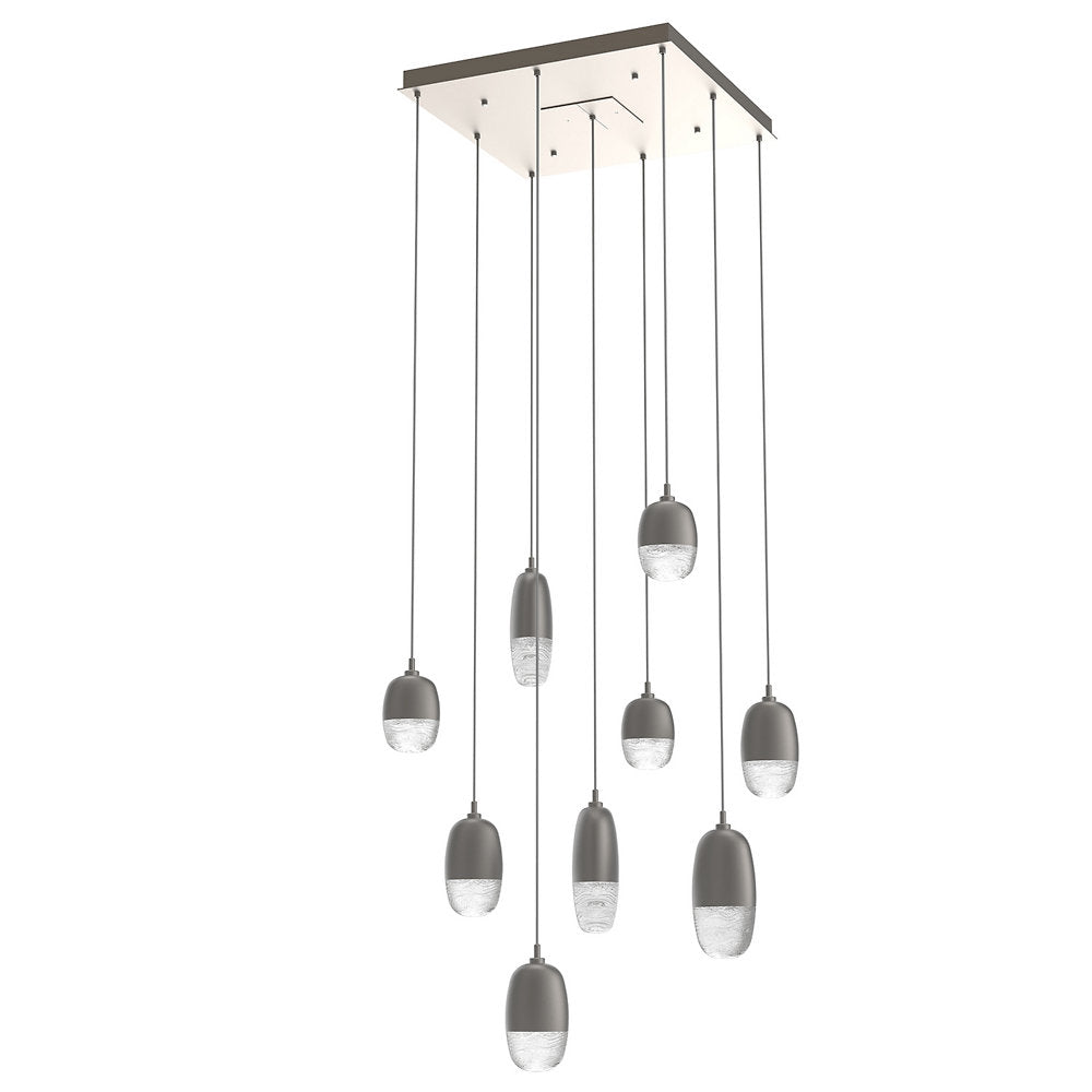 Pebble LED Square Multi-Light Pendant
