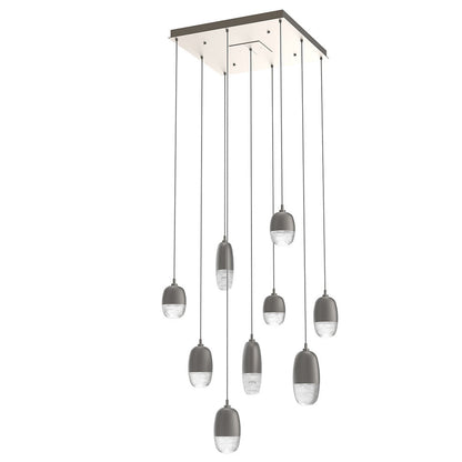 Pebble LED Square Multi-Light Pendant