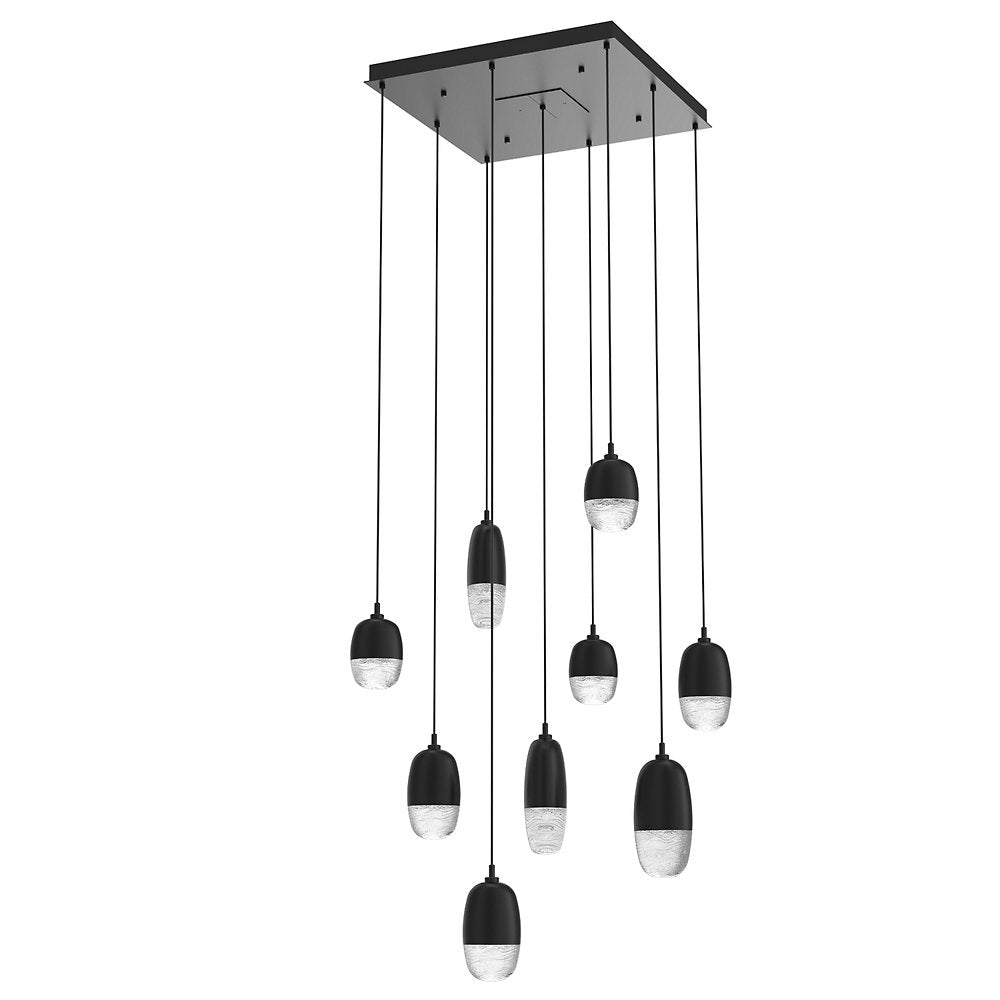 Pebble LED Square Multi-Light Pendant