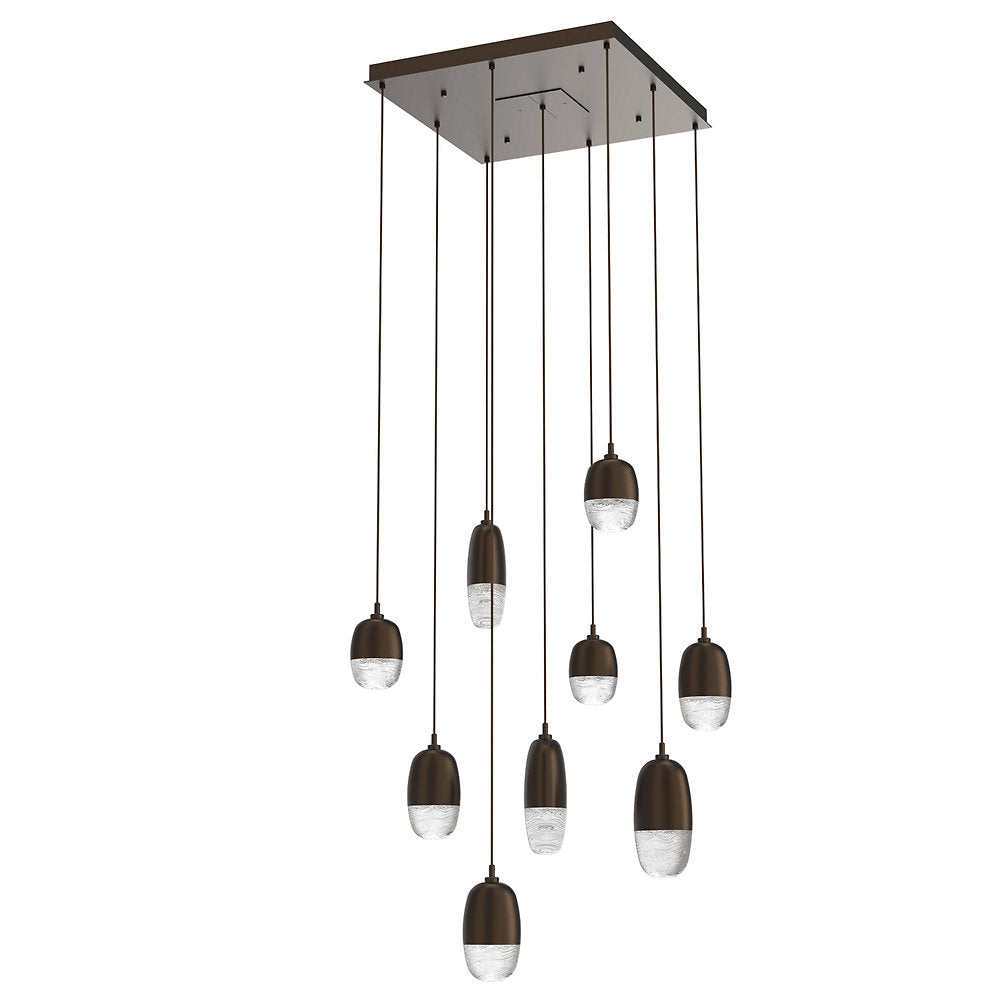 Pebble LED Square Multi-Light Pendant