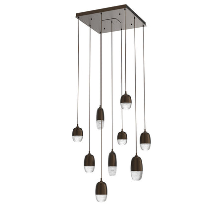 Pebble LED Square Multi-Light Pendant