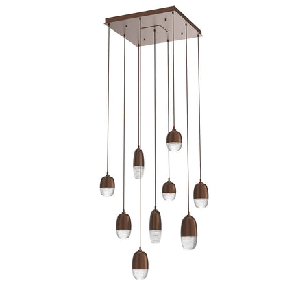 Pebble LED Square Multi-Light Pendant