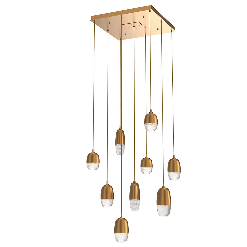 Pebble LED Square Multi-Light Pendant