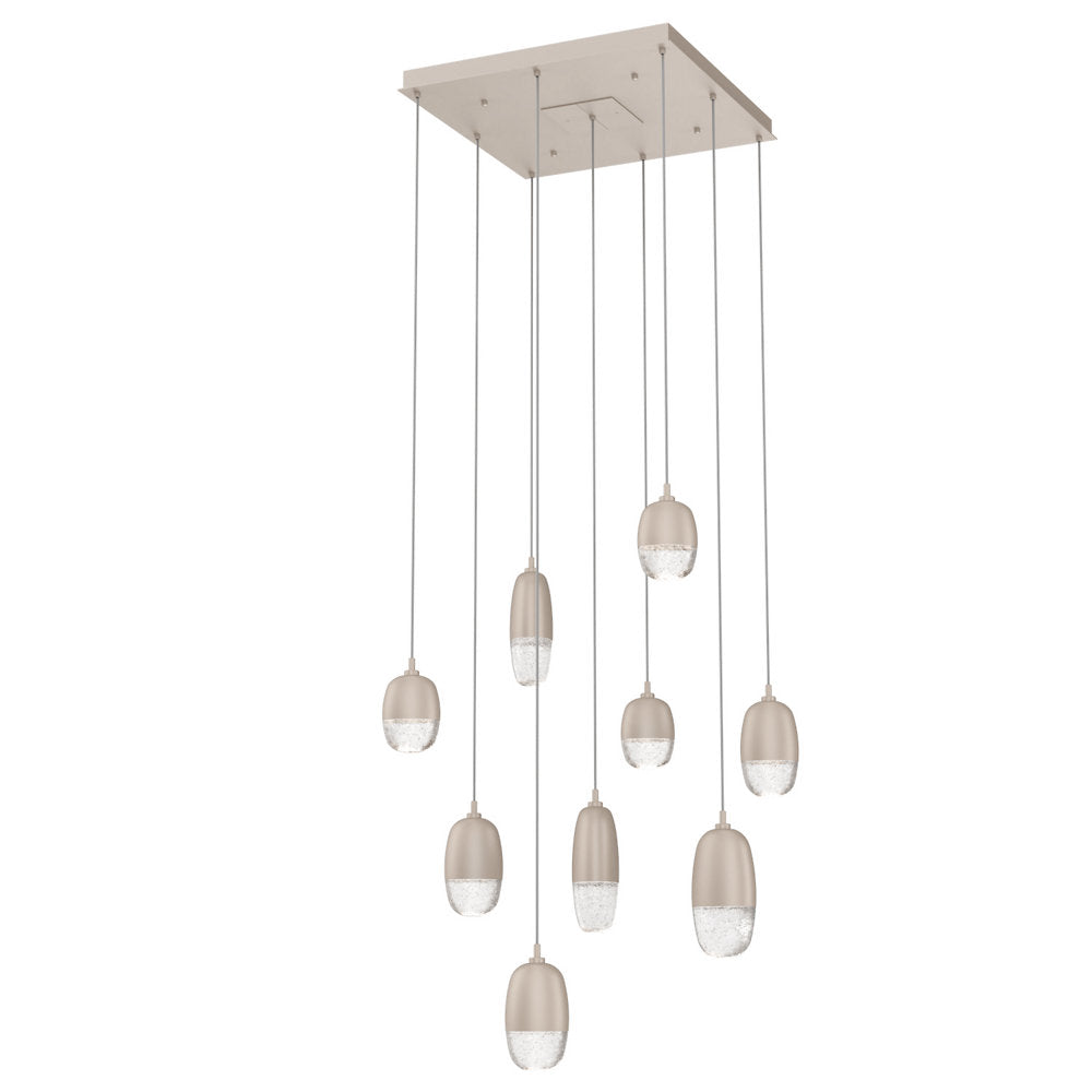 Pebble LED Square Multi-Light Pendant