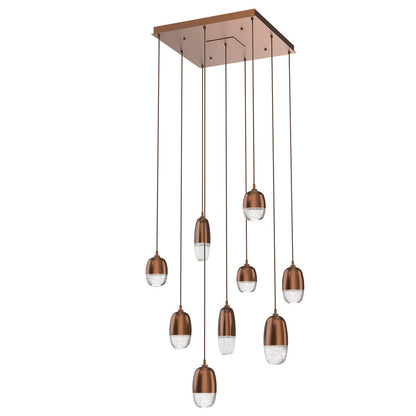 Pebble LED Square Multi-Light Pendant