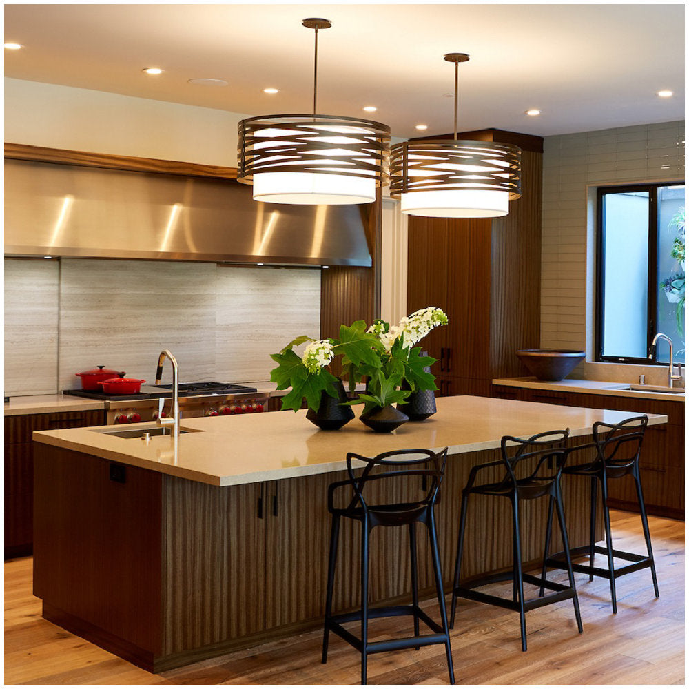 Tempest Drum Pendant with Shade