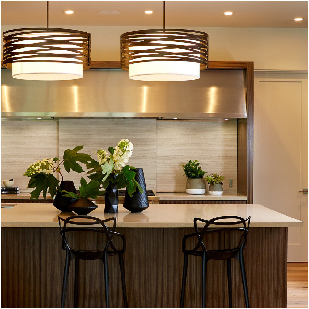 Tempest Drum Pendant with Shade
