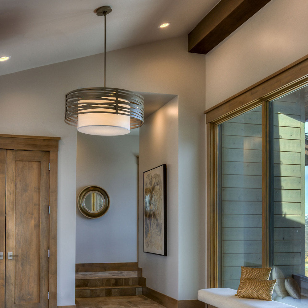 Tempest Drum Pendant with Shade