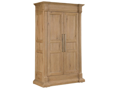 Driftwood Wardrobe with Adjustable Shelves and Jewelry Tray in Buckboard Finish