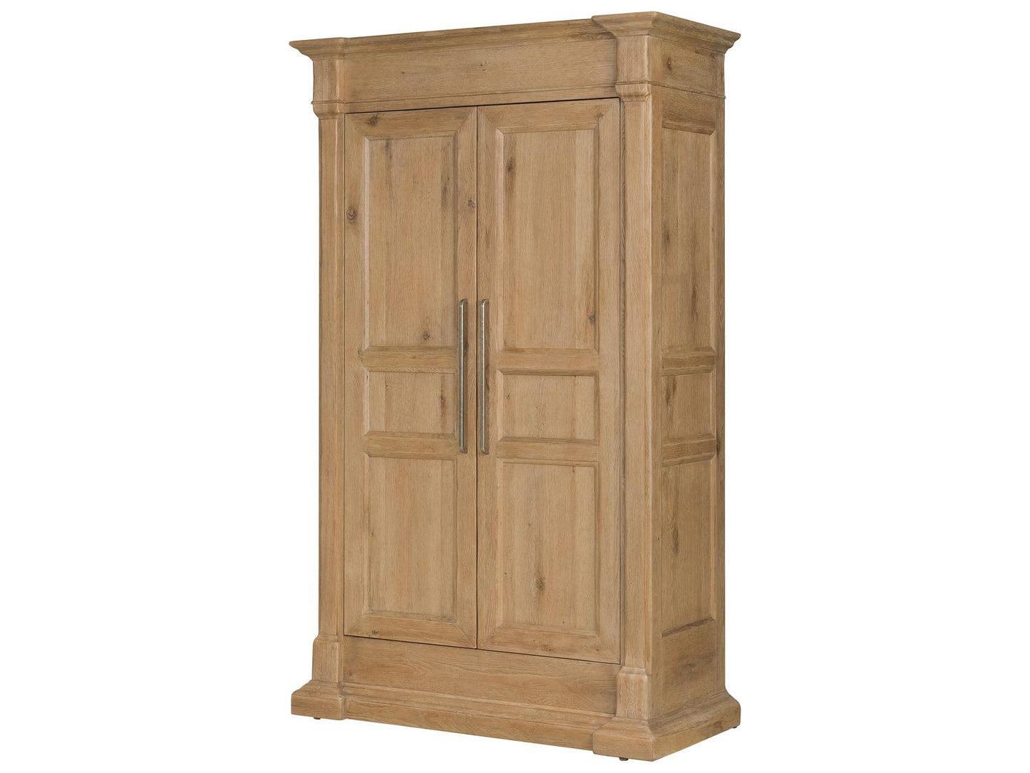 Driftwood Wardrobe with Adjustable Shelves and Jewelry Tray in Buckboard Finish