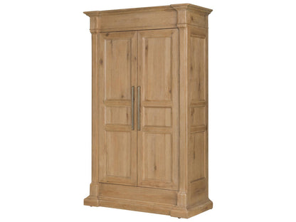 Driftwood Wardrobe with Adjustable Shelves and Jewelry Tray in Buckboard Finish