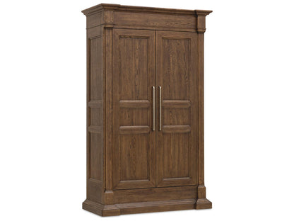 Driftwood Armoire with Worn Saddle Finish