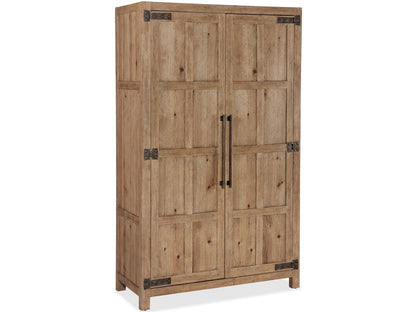Vineyard Row Wardrobe with Mirrored Doors and Storage