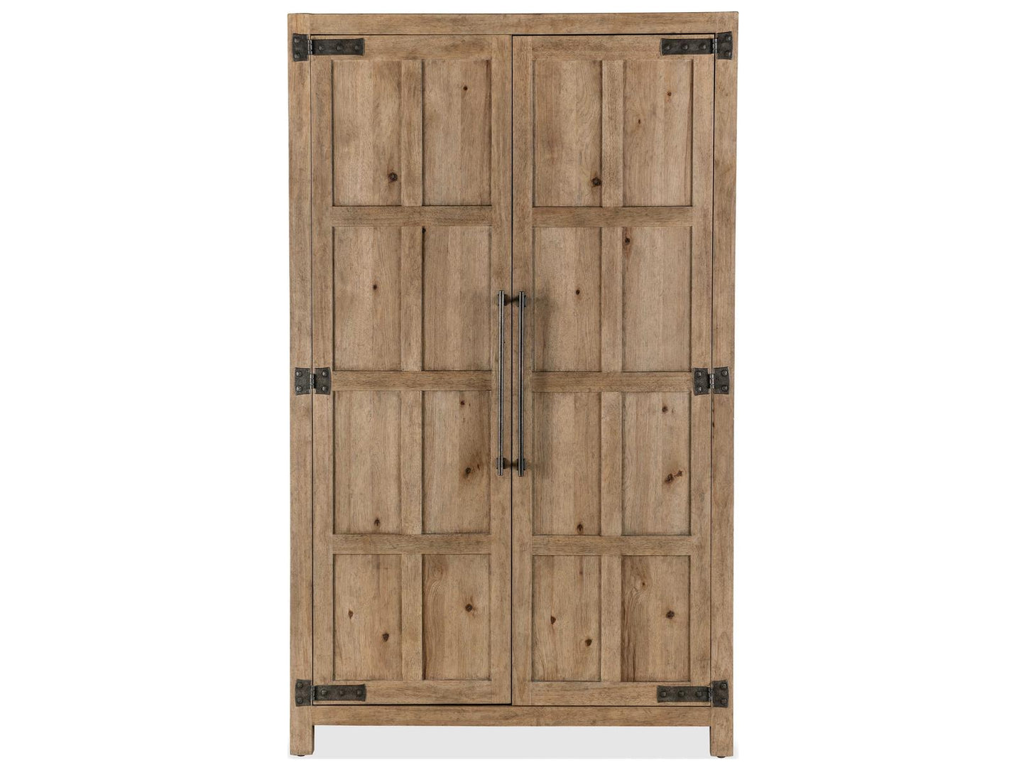 Vineyard Row Wardrobe with Mirrored Doors and Storage