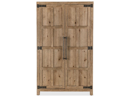 Vineyard Row Wardrobe with Mirrored Doors and Storage
