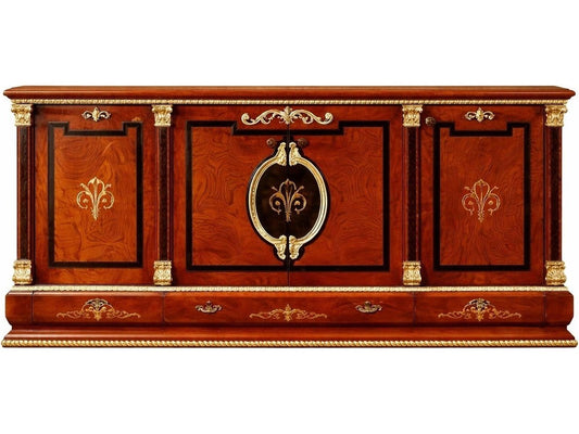 E-38 83-Inch Walnut Wood Sideboard