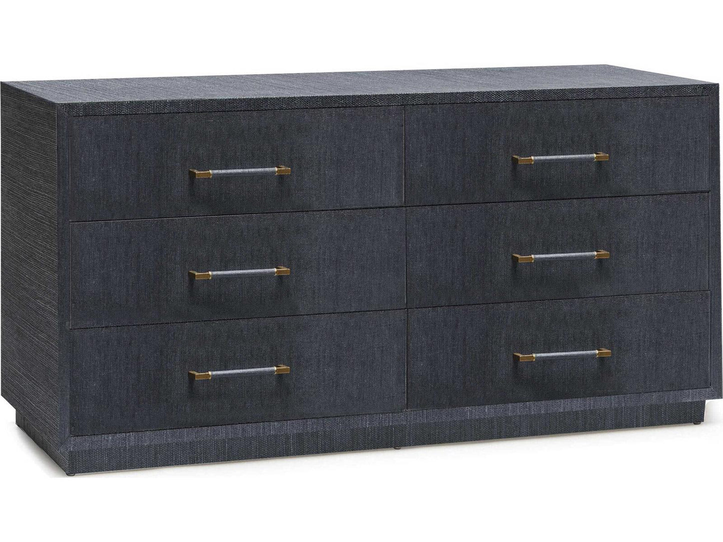 Taylor 6-Drawer Blue Sisal Double Dresser
