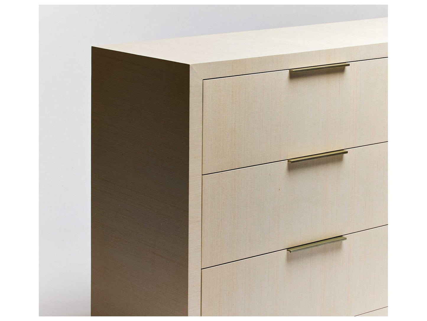 Montaigne 6-Drawer Double Dresser in Desert Sisal with Champagne Silver