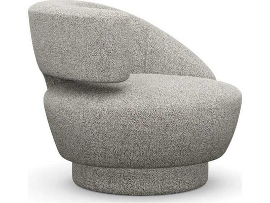Arabella Swivel Gray Accent Chair