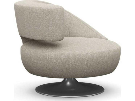Isabella Swivel Beige Accent Chair