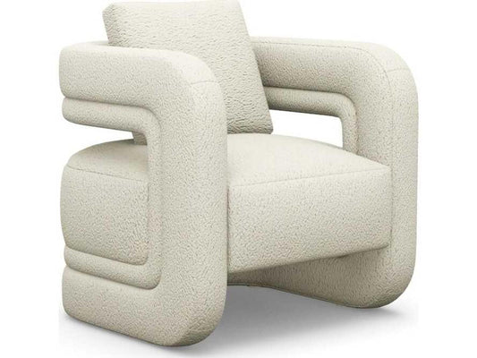 Scillia Faux Shearling Accent Chair in Down