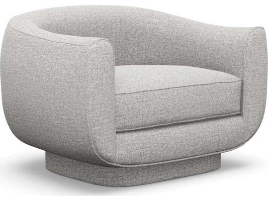 Spectrum Swivel Accent Chair in Storm Gray Paseo Linen